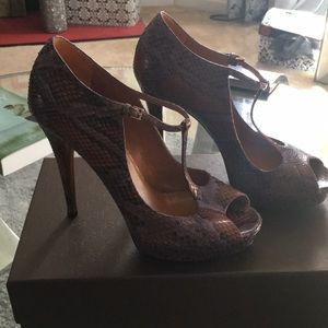 Gucci Snake Skin Heels